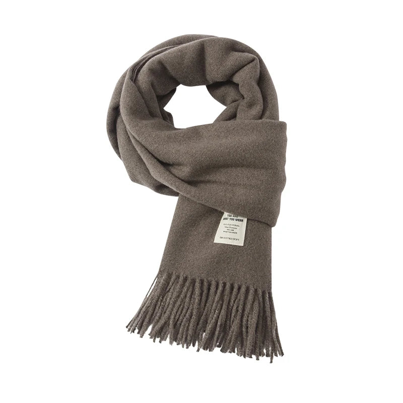 Semir Simple Scarf Wide Plaid Women Autumn Winter 2025 Shawl Soft Warm Fashion Trend Stylish Casual