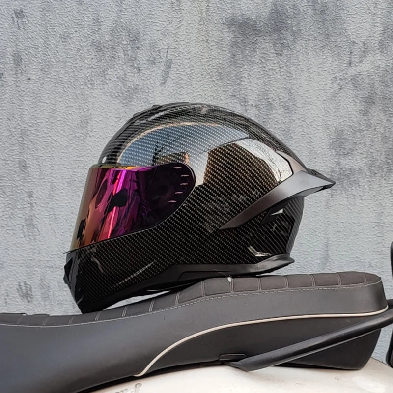 Full face motorcycle helmet double shield racing motorcycle helmet funda casco moto