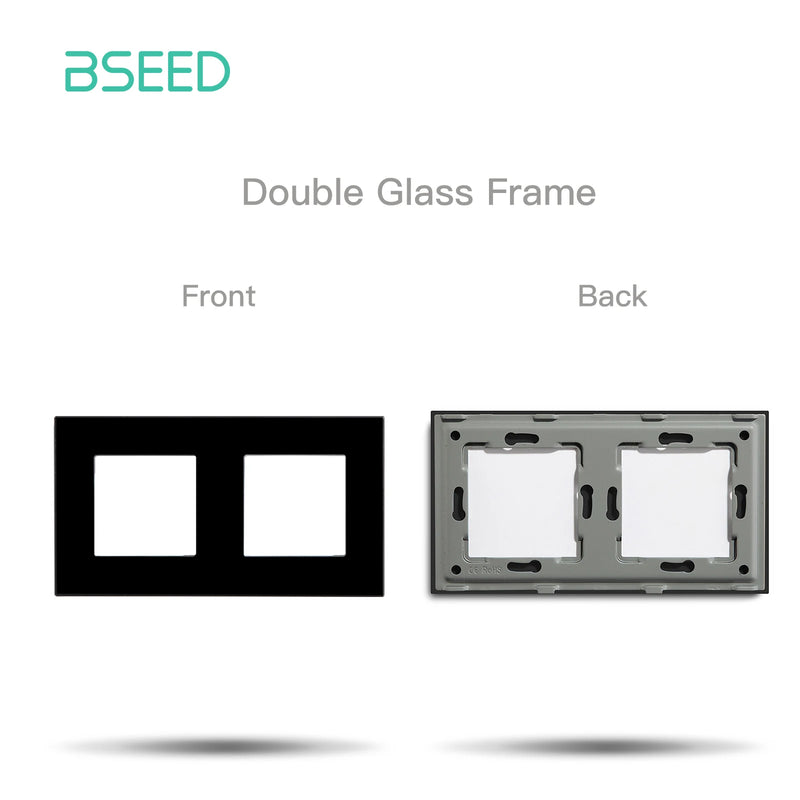 BSEED Zigbee Touch Switch Function Part Glass Panel Smart Dimmer Curtain Switch DIY Part Zigbee Tuya Socket Parts With Neutral