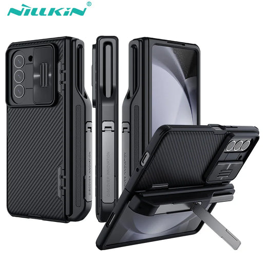 For Samsung Galaxy Z Fold 5 Case NILLKIN CamShield Fold Case With S-Pen Holder Slide Camera Protector Cover For Z Fold 5
