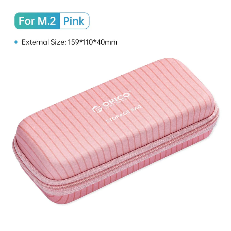 ORICO M.2 Hard Disk EVA Portable HDD Storage Protection Bag for External M.2 Hard Drive/Earphone/Data Line HDD Case