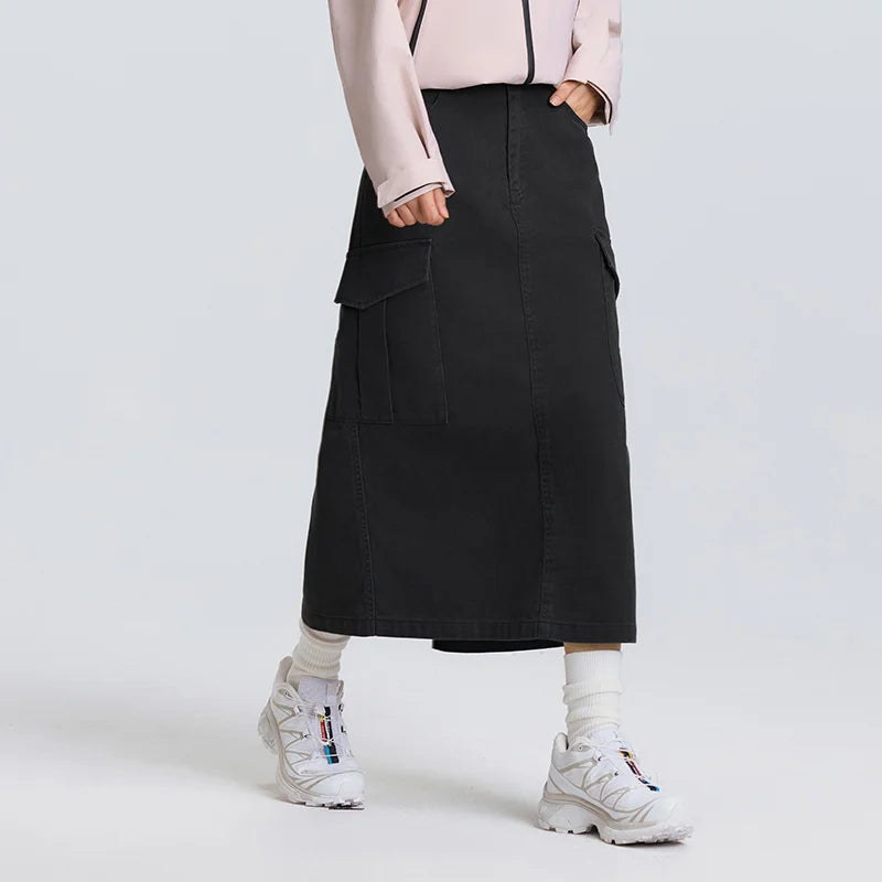 Semir Women Skirt Brushed 2026 Solid Side Split Straight Workwear Urban Casual Everyday Style Soft Comfortable Daily