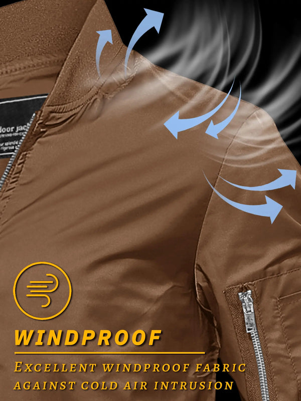 TACVASEN Mens Spring Fall Thin Daily Jackets Lightweight Casual Windproof Zip Pockets Coats Biker Outwear Outdoor Male