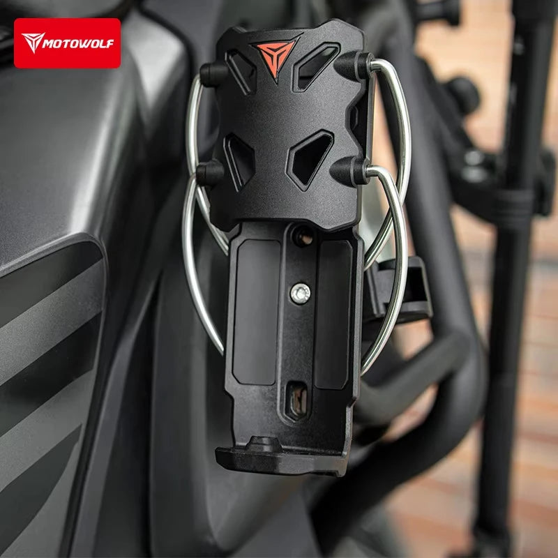 ជើងទ្រកែវម៉ូតូ Motowolf អាចដាក់ដបទឹកបានគ្រប់ស្ថានភាពផ្លូវ អាចលៃតម្រូវបាន ធន់នឹងការរអិល