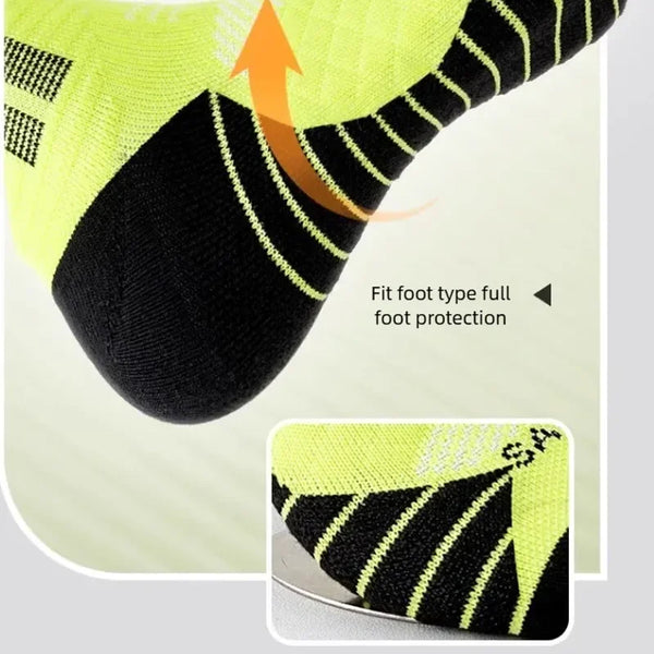 WRELS 1/2/3 Pairs Tennis Socks Anti-Odor Sports Socks Moisture-Wicking Arch Ankle Support Running Basketball Training Socks