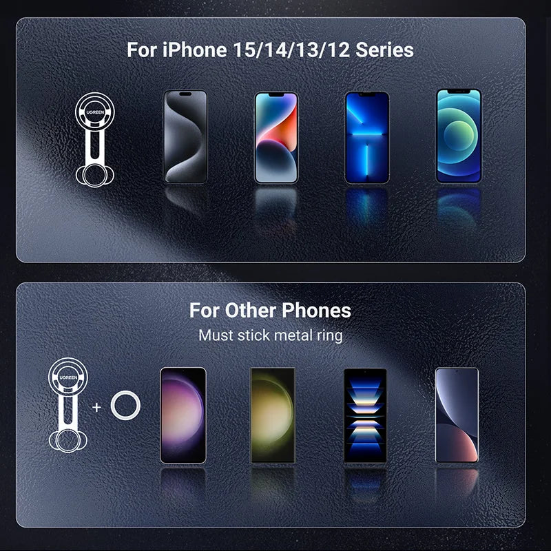 UGREEN Magnetic Car Phone Holder Magsafe Air Vent Phone Stand Unviersal For iPhone 16 15 14 Pro Max Xiaomi Samsung Strong Magnet