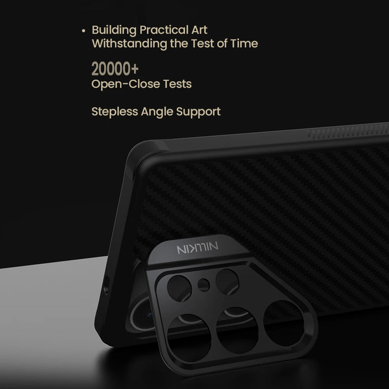 NILLKIN Magsafe Aramid Fiber Case For Samsung Galaxy S25 Ultra With Kickstand Anti-Drop For Samsung S25 Ultra Magnetic Cases