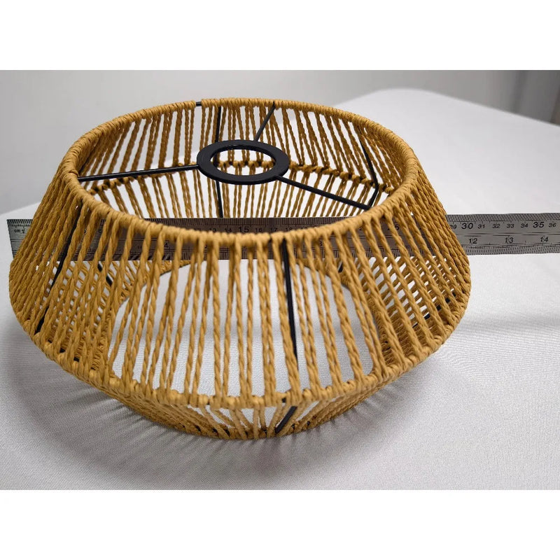 Wicker Lamp Creative Rattan Ceiling Light Chandelier Light for Teahouses Homestays Decorative Retro Pendant Light Fixture E27