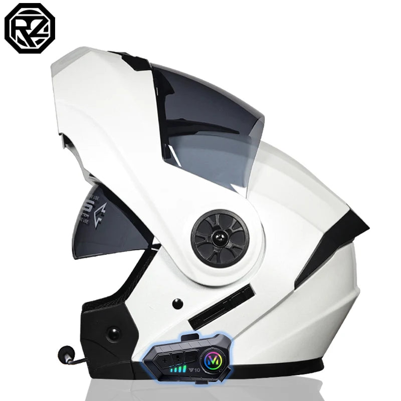 ORZ-161 motorcycle Bluetooth full face helmet ABS material modular flip helmet Casco Moto DOT approved