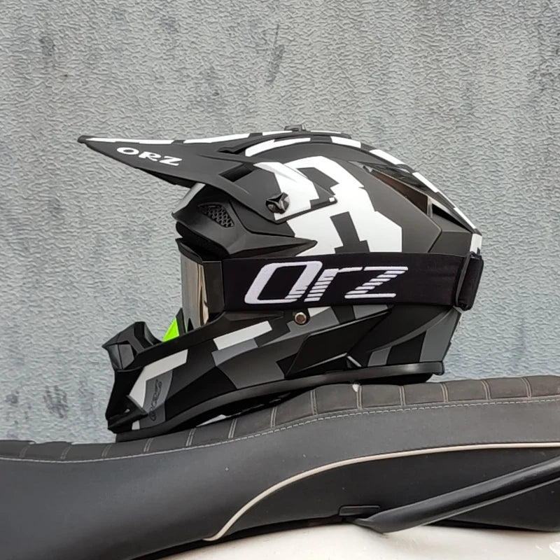 ORZ Motorcycle Helmet Motocross Cascos Para Moto Off Road Motocycle Abs Man&Woman Dot