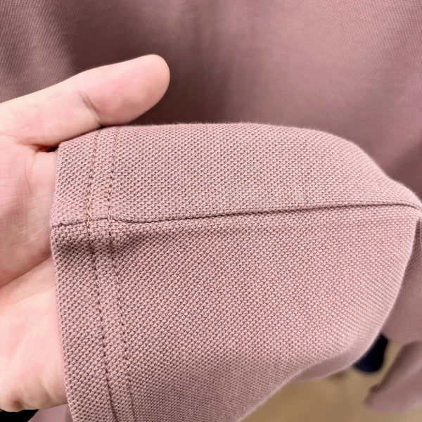 Luxury 100% Cotton Man Long-Sleeved Polo Shirt Lapel Button Exquisite Pattern Embroidery Autumn New Polo Shirt Casual Men's Wear