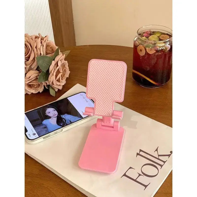 Foldable Desktop Phone Stand Universal Mobile Phone Tablet Holder Bracket for Live Streaming Video Shooting Portable Desk Suppor