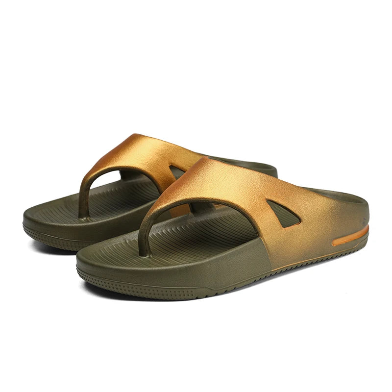 Summer Thick Sole Bottom Platform Flip Flops Men Slippers EVA Soft Beach Slippers Indoor Outdoor Lightweight