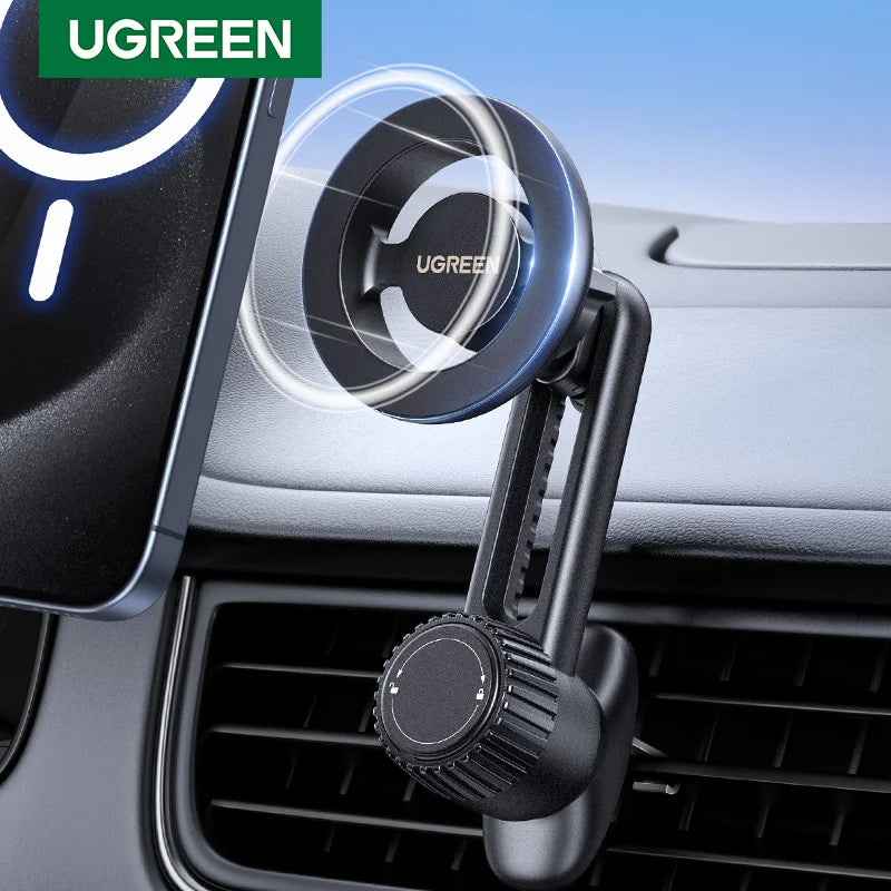 UGREEN Magnetic Car Phone Holder Magsafe Air Vent Phone Stand Unviersal For iPhone 16 15 14 Pro Max Xiaomi Samsung Strong Magnet