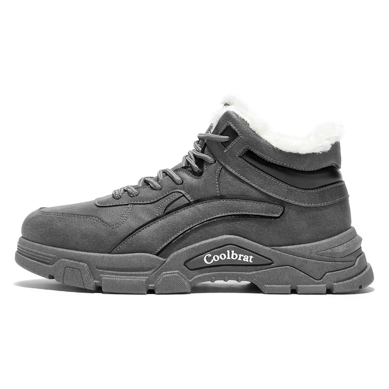 Men's plus size comfortable casual versatile outdoor cotton shoes winter warm shoes fashion youth non-slip soft-sole work shoes