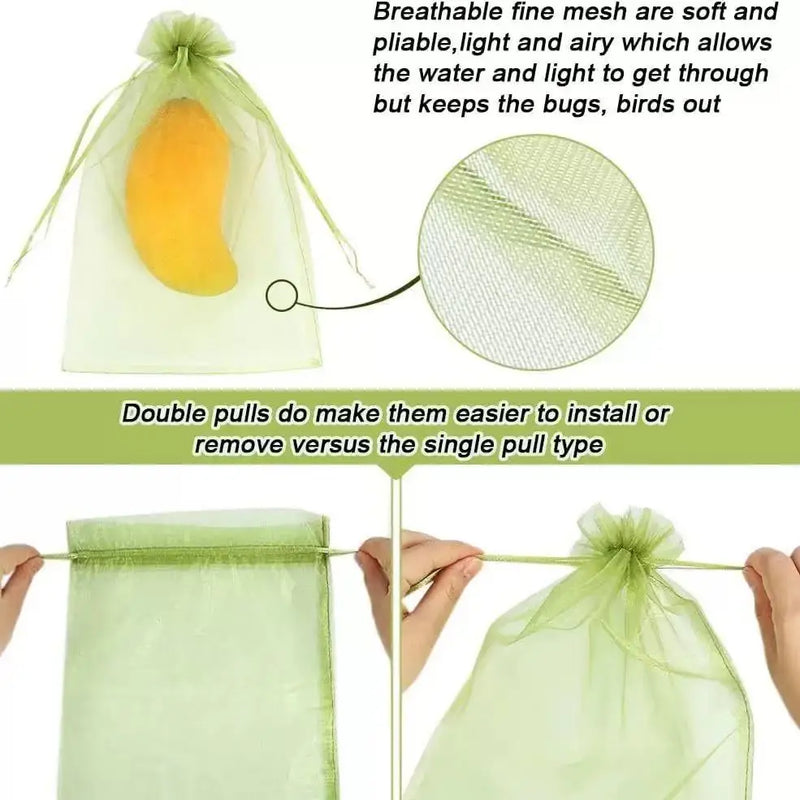 Insect-Proof Fruit Gauze Bag Protective Cover for Harvested Produce Garden Mesh Bag