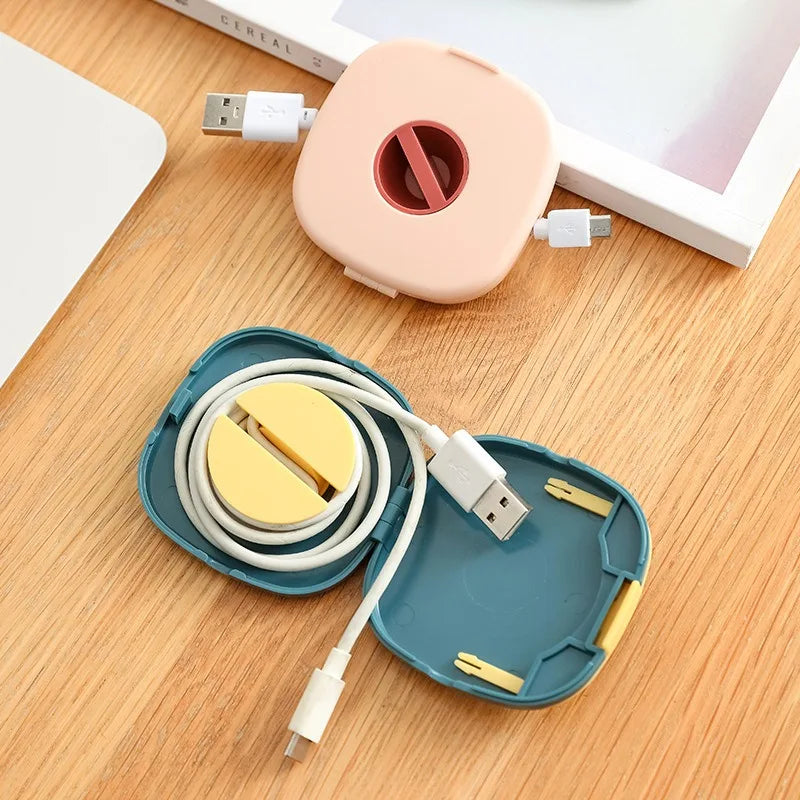 1pc Retractable Portable Cable Organizer, Suitable for Home,Office,Classroom.Suitable for Headphone Cables, Data Cables.