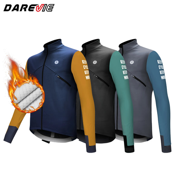អាវជិះកង់បុរស DAREVIE ការពារខ្យល់ អាវក្រៅសម្រាប់ជិះកង់ ដៃវែង ទន់ ស្រួលពាក់ មានខ្យល់ចេញចូលបានល្អ