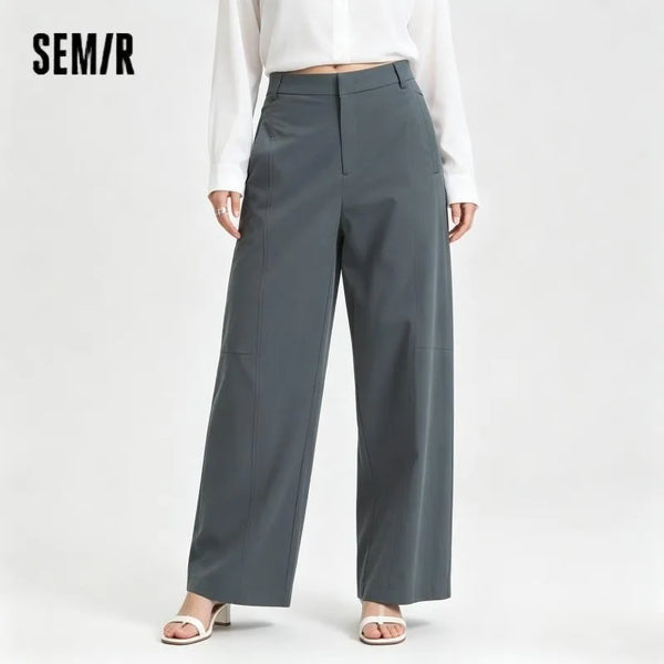 ខោស្ត្រី Semir ត្បាញឆ្នាំ ២០២៦ ជើងធំ ទន់ រលុង សម សម្រាប់ធ្វើដំណើរ ក្នុងទីក្រុង ធម្មតា ស្ទីលប្រចាំថ្ងៃ ទន់ មានផាសុកភាព ស្លៀកប្រចាំថ្ងៃ