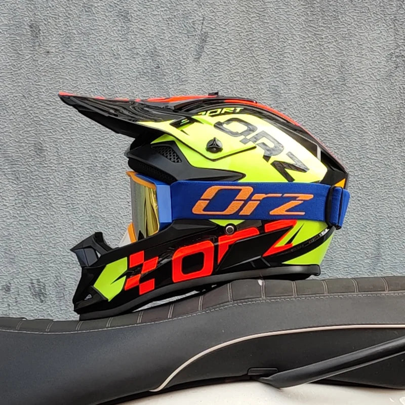 Motocross Adult Motocross Helmet ATV SUV Downhill Mountain Bike DH Hood Helmet Cross Helm Capacetes DOT Approved