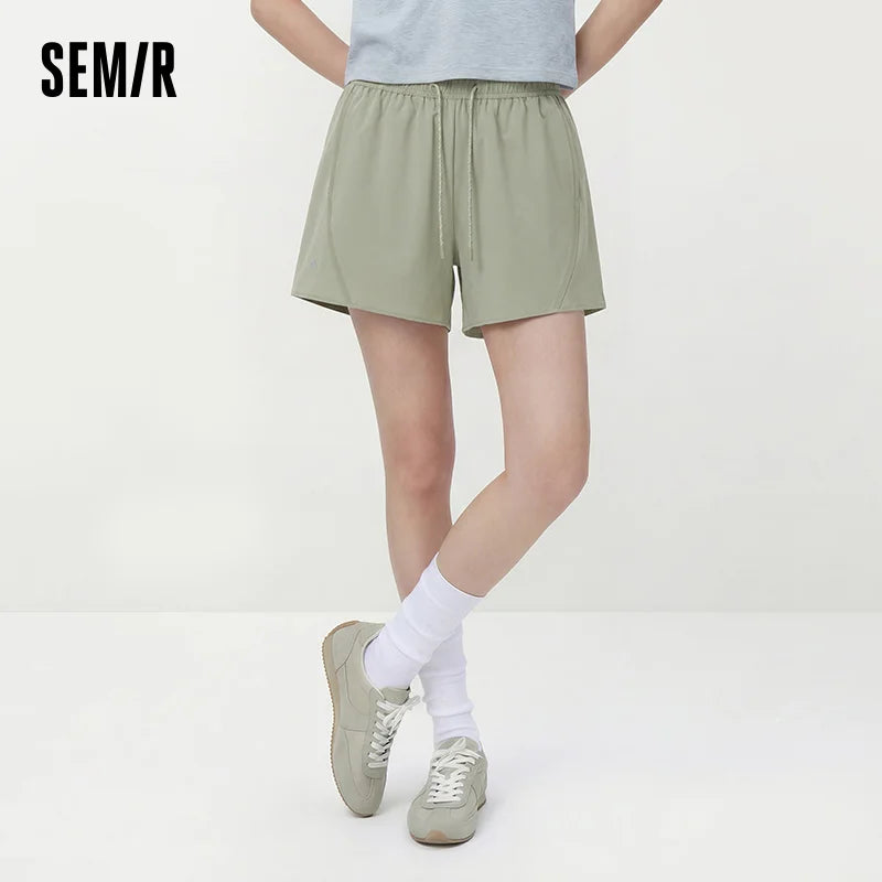 Semir Womens Shorts 2026 Moisture Wicking Quick Dry Cool Feeling Texture Loose Sports Outdoor Casual Soft