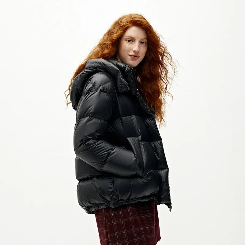 Semir Women Down Jacket 90 Percent Down Fill Goose Down Fill 2026 Winter Everyday Style Outdoor Layer Warm Insulation