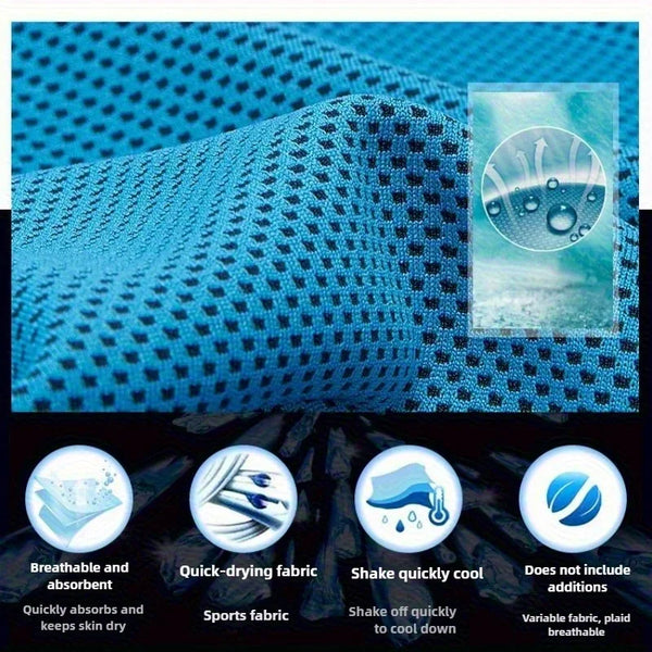 1pc Outdoor Sports Cooling Wet Towel, Suitable for Storage And Transportation, Sweat-Absorbing Quick-Drying Cooling Towel.