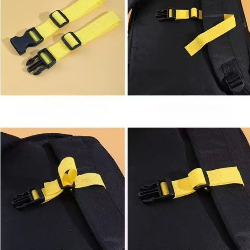 Adjustable & Durable Nylon Backpack Strap - Comfort Fit for Camping, Hiking & Travel - Non-Slip Shoulder Support Accessory