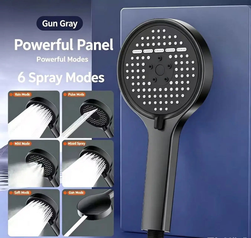 Large Panel High-Pressure Handheld Showerhead Pressure Boosting Coarse Hole Universal Showerhead for Enhanced Bathing Experience