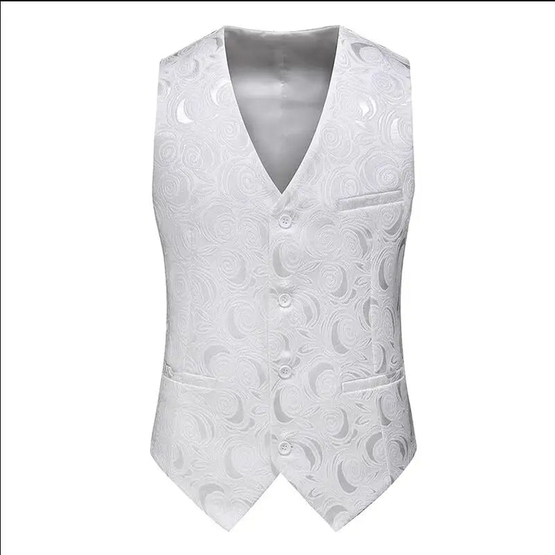 2026 Men's Gray-Purple Striped Plaid Suit Vest, Asian Sizes Red Slim Vests, Single-breasted V-neck Waistcoat, M-4XL 5XL 6XL