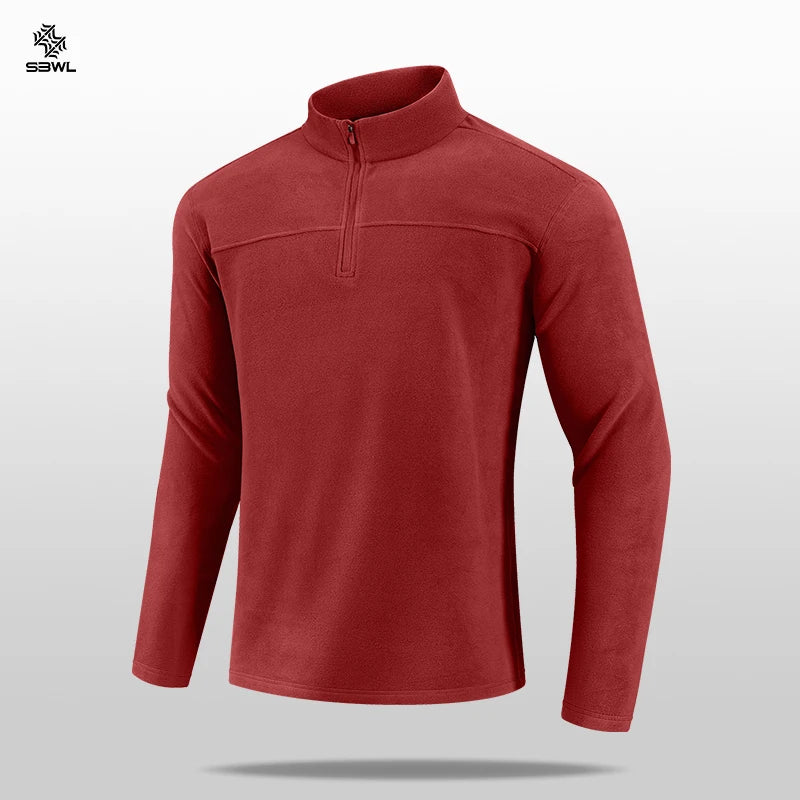 SBWL 2025 Men's new autumn/winter Outdoor sports warm long-sleeved T-shirt Fashion casual sports high-quality jacket Tops