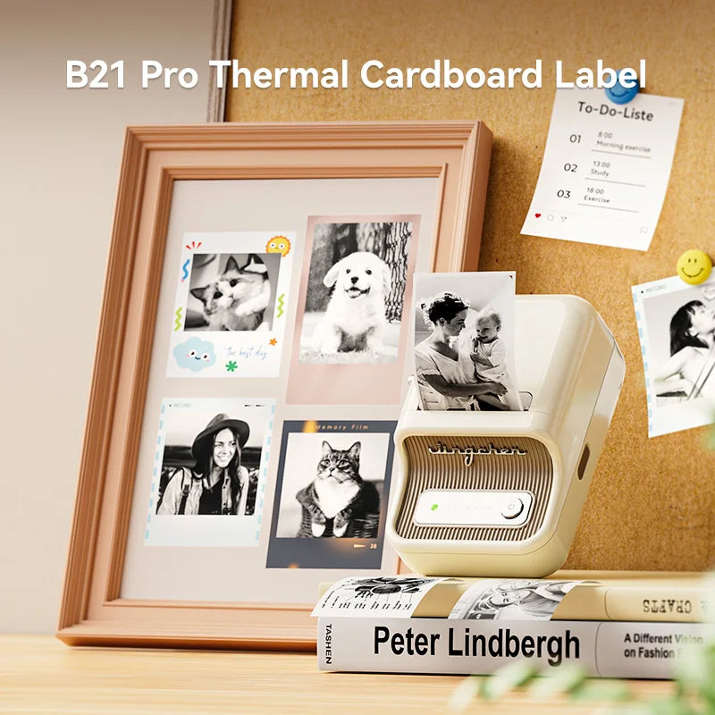 NiiMbot 300 DPI B21 Pro Thermal Printer Cardboard Label High-definition Photo Printing Sticker Photo Paper With Adhesive Backing