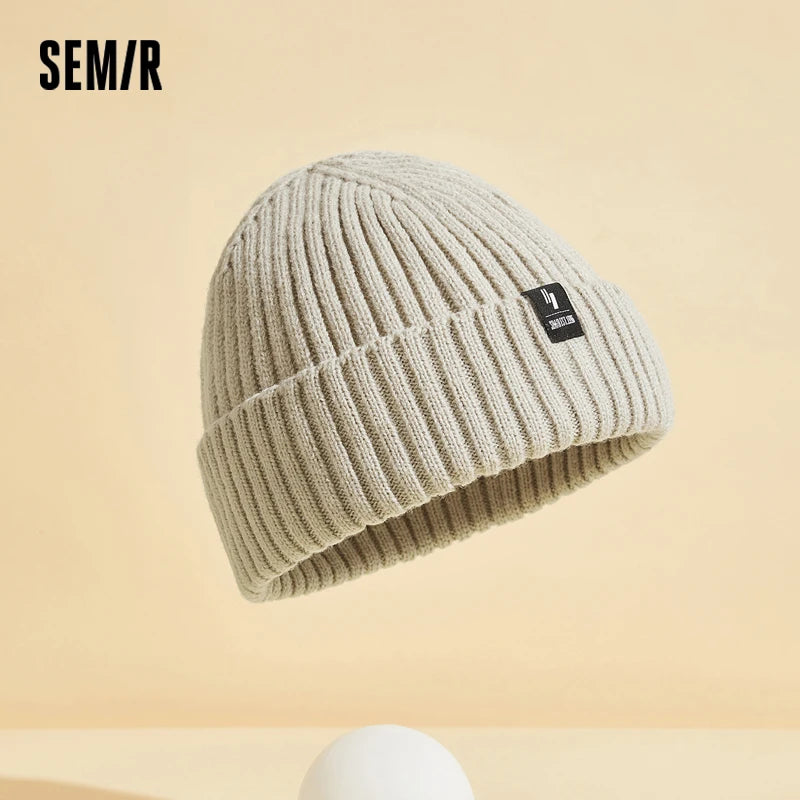 Semir Stylish Hat Knit Men Autumn Winter 2025 Beanie Soft Warm Elastic Cozy Protection Couple