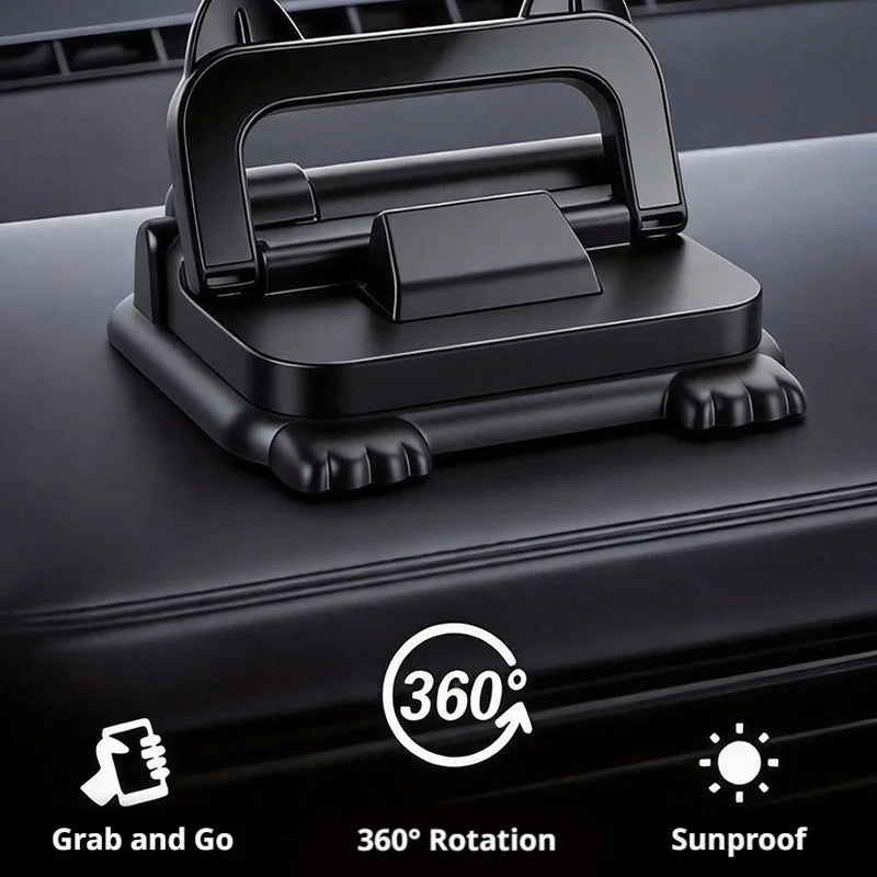 SEAMETAL Universal Car Phone Holder 2-in-1 Temporary Car Parking Number Plate Rotatable GPS Navigation Stand for Car Accessories