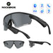 ROCKBROS Polarized Glasses Wireless Bluetooth 5.2 Sunglasses Headset Telephone Driving MP3 Riding Cycling Eyewear UV400 Goggles