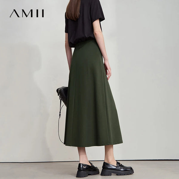 AMII សំពត់រដូវស្លឹកឈើជ្រុះតិចតួចបំផុតសម្រាប់ស្ត្រីឆ្នាំ ២០២៦ ម៉ូដសំពត់កប្បាសប៉ាក់មូលធំសម្រាប់ធ្វើដំណើរទៅវិស្សមកាល សំពត់រលុង ១២៥២៣១៥០