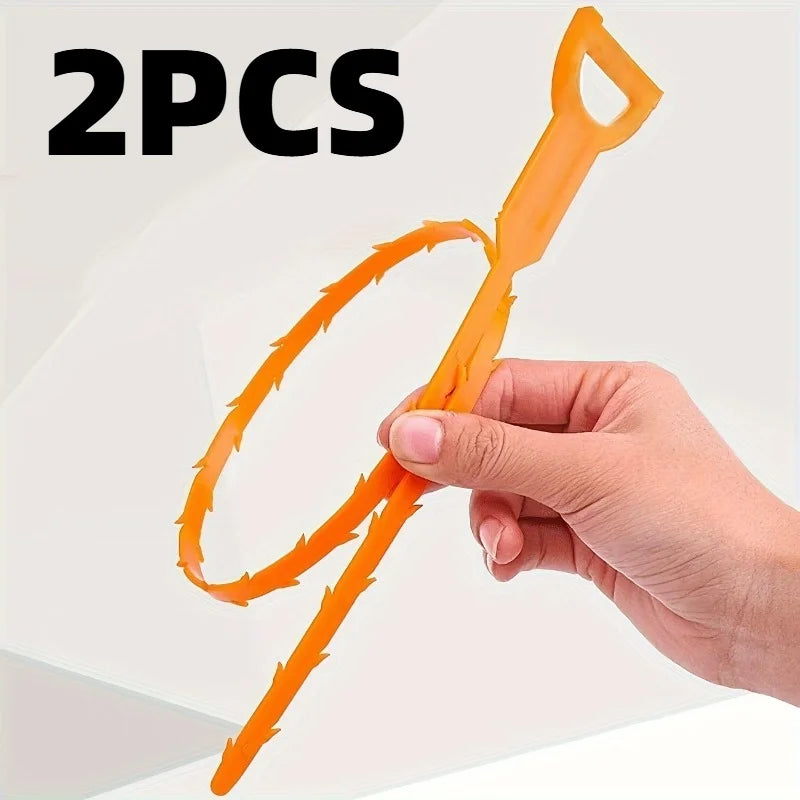 1/2pcs Hair Drain Clog Remover,Pipe Dredging Tool, Drain Hair Remover Tool for Sewer, Kitchen Sink, Bathroom Tub.Sewer cleaner.