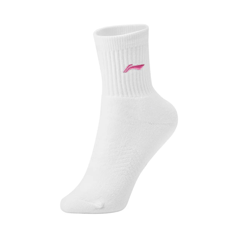 ស្រោមជើងកីឡាវាយសីអាជីព Li-Ning សម្រាប់នារី ប្រវែង 22-25 សង់ទីម៉ែត្រ ស្រោមជើងហ្វឹកហាត់ប្រចាំថ្ងៃ LiNing ប្រកបដោយផាសុកភាព AWSW242