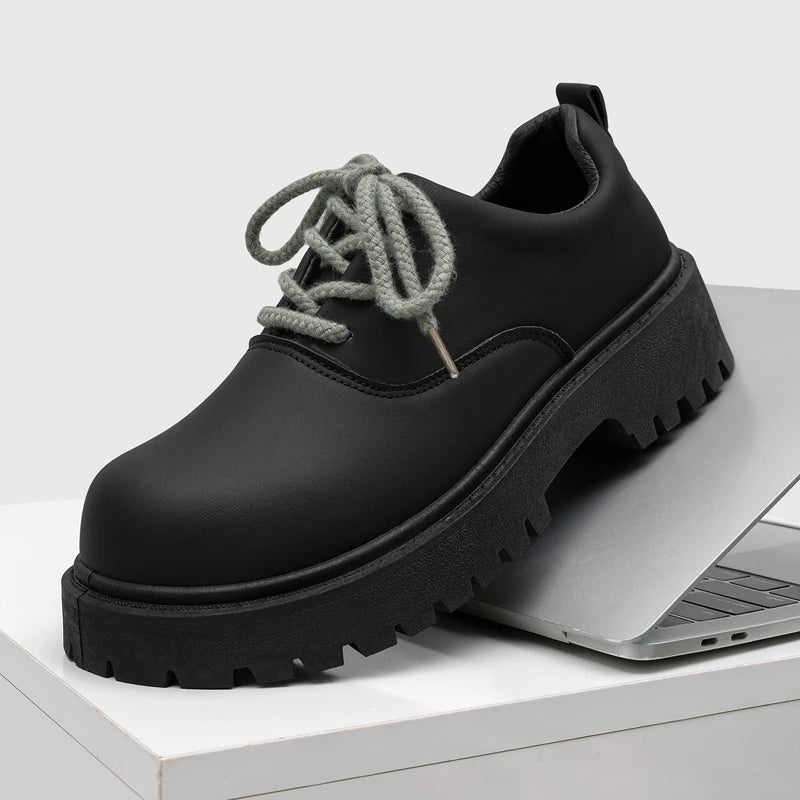 Men's big head business casual shoes four seasons new light breathable soft-sole non-slip comfort outdoor walking leather shoes