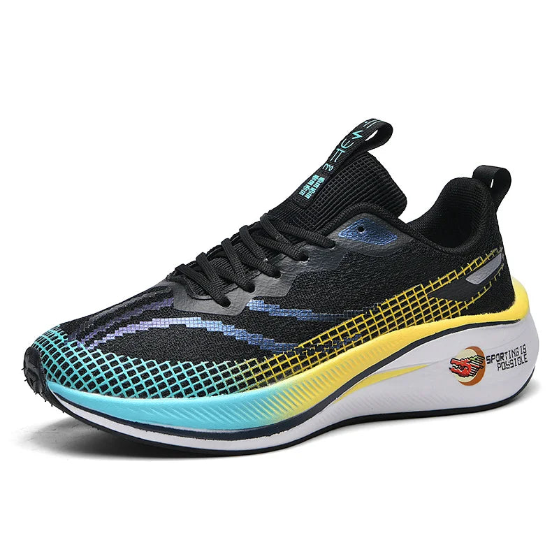 Couples light racing running shoes spring summer new soft sole outdoor casual sports shoes breathable men's women speed sneakers