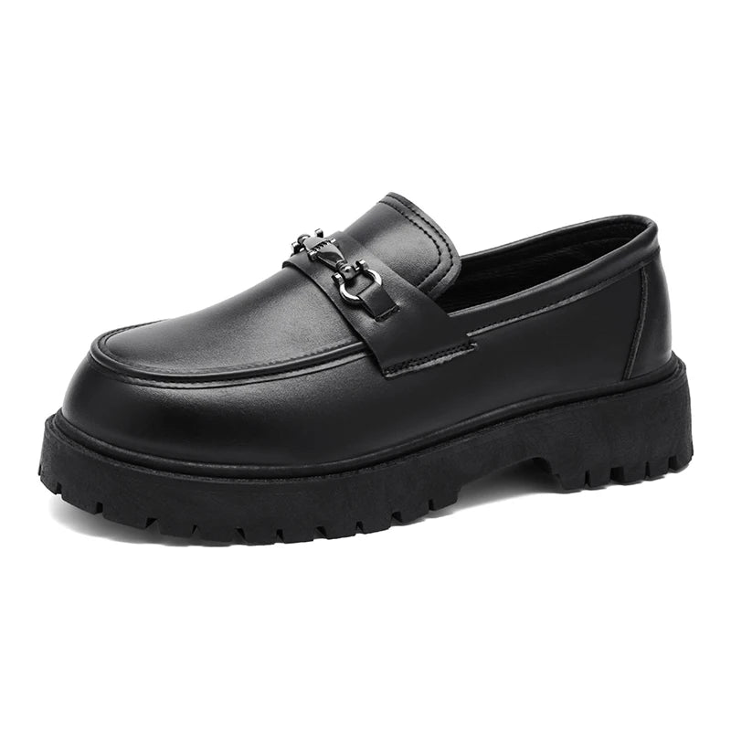 Men's casual business leather shoes Four seasons soft-sole non-slip comfort breathable light outdoor walking dress leather shoes