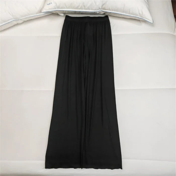 Pajama Pants Sleepwear Women Loungewear Spring Summer Lounge Bottoms Elastic Waist Home Pants Pajama Homewear Loose Trousers