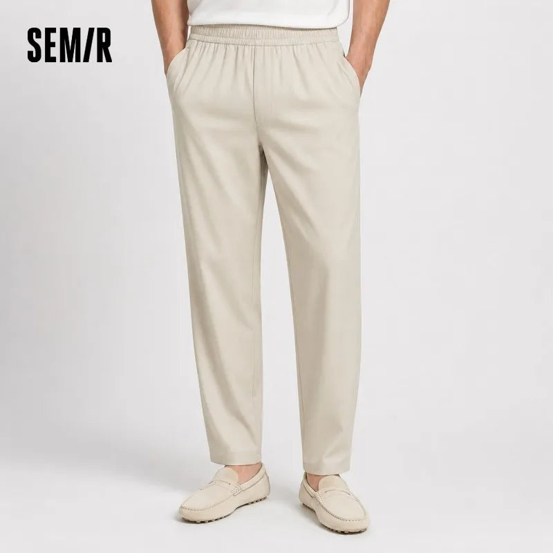 Semir Men Pants Cooling 2026 Easy Care Jogger Lightweight Urban Casual Style Soft Comfortable Daily Wear Trendy Versatile