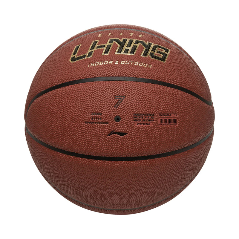 បាល់បោះ Li-Ning Unisex B8000 Elite ទំហំ 7 សម្រាប់លេងក្នុងផ្ទះ និងក្រៅផ្ទះ ធន់នឹងការបំប៉ោង រឹងមាំ និងងាយស្រួលប្រើ ABQW009