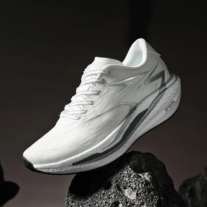 Men's mesh outdoor racing running shoes spring summer soft sole lightweight casual sneakers student breathable speed sports shoe