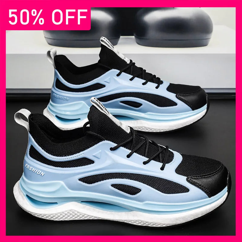 Men Sneakers Fashion Versatile Comfortable Soft Soles Rebound Cushioning Outdoor Running Shoes 2026 New Lace Up Running Shoes