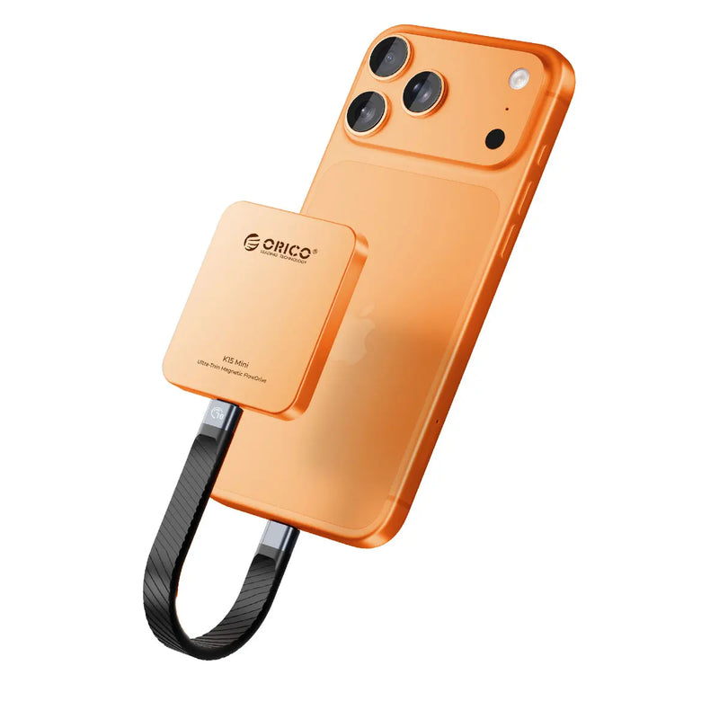 ORICO Mini Magnetic External SSD FlashPod for iPhone 18 17 16 15 Pro/Max 150MB/s Portable Solid State 32GB 64GB 128GB