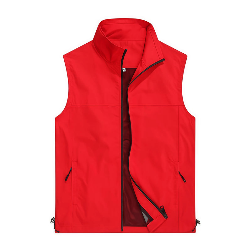 Work uniform  New High-end sports causal jacket custom-made with logo business style multi-pocketed advertising vest
