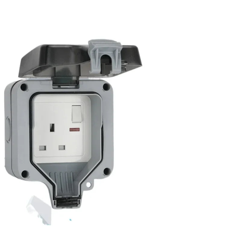 IP66 rainproof charging EU socket rainproof splashproof outdoor international universal power socket,South Africa 15A socket