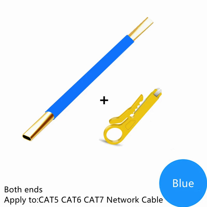 ZoeRax Network Cable Looser, Engineer Tools Twisted Wire Core Separator for CAT5/CAT6/CAT7 and Telephone Lines Blue CHINA